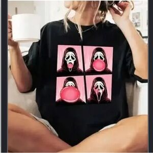 Scream Black and Pink Graphic short sleeve T-Shirt